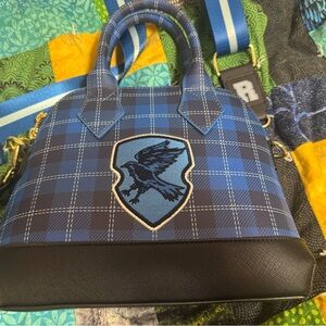 Loungefly Blue Plaid Ravenclaw Crossbody